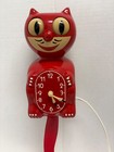 Restored Red D3 Bakelite 1950   s Glow Eyes   Hands Nos Motor Kit Cat Clock