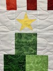 Christmas Tree Quilt Red  Green  White  46   x46   -handmade-100  Cotton - New   48 