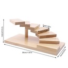 Sushi Display Stand Rack Staircase Japanese Cuisine Seven Step Sushi Plate Wood