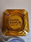 4 Vintage Glass Ashtrays-souvenirs Hotels-casinos-old Las Vegas-smoking