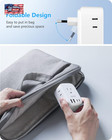 European Travel Plug Adapter  Lencent Us To Europe Type-c Foldable Power Plug Wi