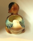 Vintage Royal Copley Baby Wood Duck Planter  Mcm  Ceramic  Pottery