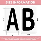 78 Pcs Letters For White Message Board Sidewalk Signs Swinging Sign Plastic L   