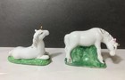 Vintage Porcelain Unicorn Hand Painted Figurine