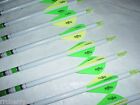 12 Gold Tip Xt Hunter 300 Carbon Arrows  Custom White Dip Crest blazer Vanes
