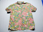 Men  Jack O neill Hawaiian Shirt Size L Floral Pattern Standard Fit Short Sleeve
