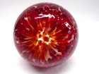  1  Contemporary Handmade Art Glass multicolored Marble  Unsigned  2 28 Inches 