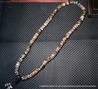 Energy Tibetan Old Agate Abacus Shape Totem Dzi Bead 108 Prayer Necklace Amulet