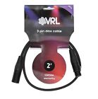 15 Vrl 3 Pin 2 Ft Dmx Data Stage Par Cables Male To Female