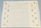 Cotton Hand Embroidered Tulips Pillow Case 12 x 16   Ships Free 