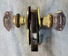 Antique Crystal Door Knobs   Lock