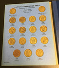 Great Britain Threepence Brass Collection 1937-complete