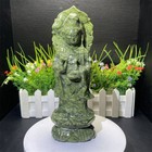 1 7lb 7 8  Natural Xiuyan Jade Buddha Decor Quartz Crystal Energy Statue Heal