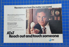 1984 At t Long Distance Phone Service Print Ad - Reach Out And Touch Someone 2pg