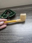 Vtg Turkish Block Meerschaum Pipe In Case Austria Ak