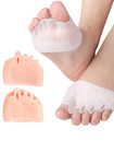 2pcs Bunion Toe Corrector Silicone Orthotics Straightener Separator Forefoot Pad
