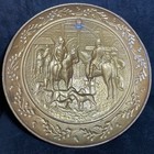 Vintage 15    Brass Plate Foxhunting Embossed Made In England -estate Find