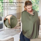 Nursing Cover   Baby Poncho multi 26x105 96 Inch  pack Of 1   Green 