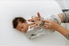 Swaddelini Swaddle Sleep Sack  Helps Sleep Longer  0-3 Months  6-12 Pounds  Grey