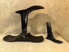 Antique Cast Iron Cobbler Stand Base W Shoes Adult And Children Forms