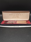 Vtg Arpege Chanel No 5 Ballpoint Pen Set Vintage 14kt Gold Perfume Writing Pens