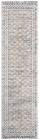 Brentwood Collection Runner Rug - 2  X 12   Light Grey   Blue  Traditional Or   