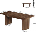 78 7  Extra Long Dining Table For 6-8 People  Large Farmhouse Kitchen Table With