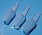 New Tupperware Lot Of 3 Clear Canister Scoops With Handle