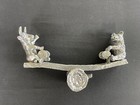 Frankli Wild Pewter Business Card Holder Bear bull