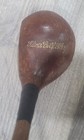 Antique Vintage Klin s Golf Shop Hickory Wood Shaft Golf Club Brassie 2 Wood