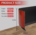200ft Black Vinyl Wall Base Baseboard Molding 4  Self Adhesive Peel Stick Fonuno
