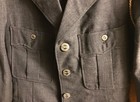 Vintage Grey Hound Transit Bus Drivers Uniform Long Button Down Jacket