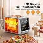 Touch Screen Toaster 2 Slice  Stainless Steel Smart Digital Toasters With Single