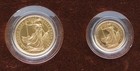 1987 Great Britain Britannia 2-coin Gold Proof Set 10   25 Pounds  1 10   1 4 Oz