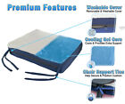 Premium Gel Memory Foam Seat Cushion Pad For Chair  Car  Wheelchair   More - Tv