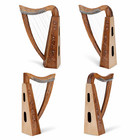 Musical Instrument Celtic Irish Lever Harp 19 Strings Free Extra Strings And Tun