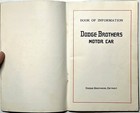 1916 Dodge Brothers Motor Car Book Of Information Illustrated Diagrams Magneto