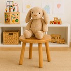 Solid Wood Step Stool  Kids Adults  Natural  Toddler Wooden Stool  Non-slip
