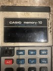 Vintage Casio Memory-10 Electronic Calculator Japan W black Slip Case Parts Only