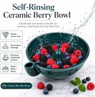  For Holes Berry W drain 7  Bowl Fruit Ceramic Colander Rinsing Wash Self