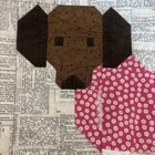 Handmade Quilt Weiner Dog In Sweater Pillow Case Dachshund See Pics