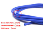 3mm 1 8   Blue Universal Car Silicone Air Vacuum Hose line pipe tube 16 4ft 5m