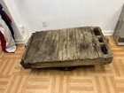 Vintage Industrial Cart Wood Base Coffee Table Nutting Truck Pallet Old Factory