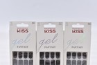Lot Of 3 Kiss Gel Fantasy Kgn15 Short False Nails - 28 Nails
