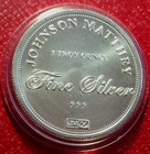 Johnson Matthey Bullion Round 1 Troy Oz  999 Fine Silver In Capsule