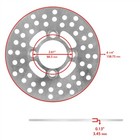 Front Rear Brake Disc Rotor W  Calipers For Yamaha Warrior 350 Yfm350x 1990-2004