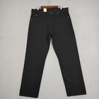 New Wrangler Rugged Wear Black Jeans Mens 38x32 Relaxed Fit Bootcut 100  Cotton