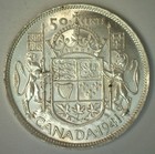 1941 Canada Silver 50 Cents Coin Bu 50c Canadian Half Dollar Uncirculated