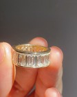 5 00 Ct Emerald Lab Grown Diamond Engagement Eternity Band Solid 14k Yellow Gold