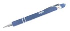 50 Misprint Metal Pens - Soft Touch Stylus Retractable Click Pen Lot Royal Blue 